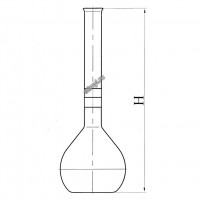 Колба стеклянная с градуированной горловиной