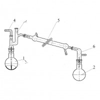 Прибор для перегонки высококипящих жидкостей под вакуумом