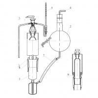 Прибор для определения содержания воздуха в вискозе Рихарда-Штана