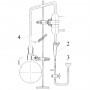 Прибор №1 для определения содержания эфирного масла по методу Клевенджера