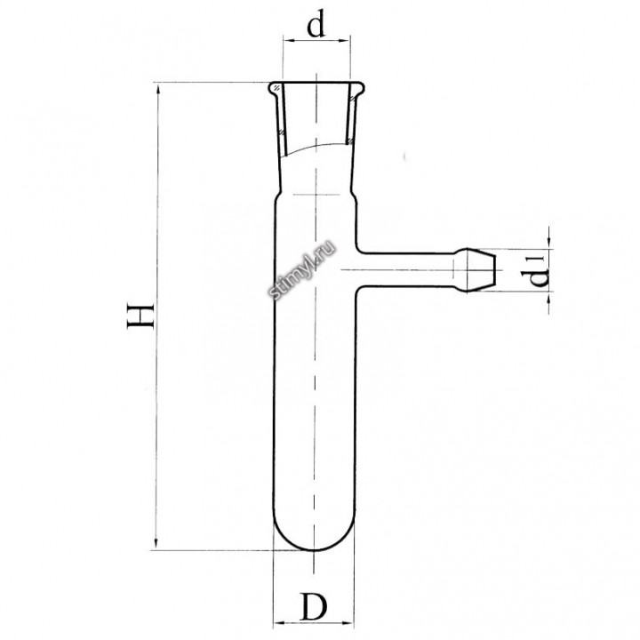 Пробирка с отводом