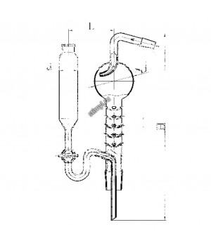 Дефлегматор с воронкой ГФ 5.883.394 (определение азота по Кьельдалю)