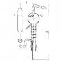 Дефлегматор с воронкой ГФ 5.883.394 (определение азота по Кьельдалю)