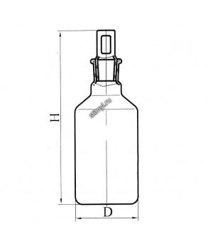 Склянка с пробкой ПП1, эскиз 2-2